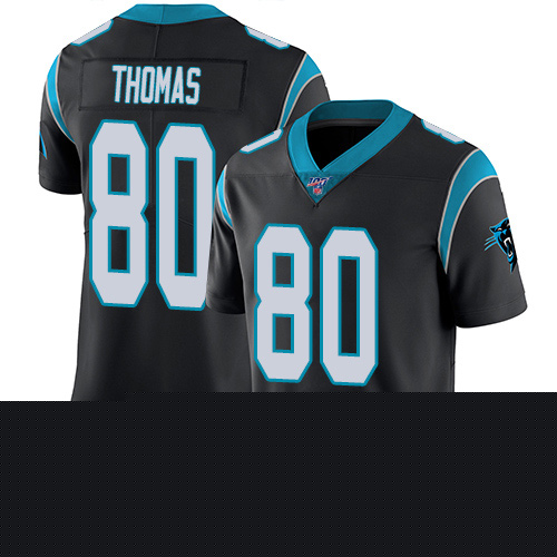 Carolina Panthers Limited Black Men Ian Thomas Home Jersey NFL Football #80 100th Season Vapor Untouchable->carolina panthers->NFL Jersey